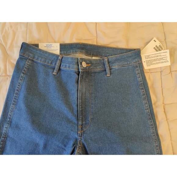 H&M &DENIM SKINNY ANKLE STRETCH JEANS WOMEN'S SIZE 29 HIGH WAIST MEDIUM WASH - Picture 2 of 10